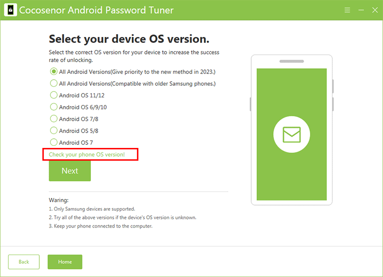 Cocosenor Android Password Tuner
