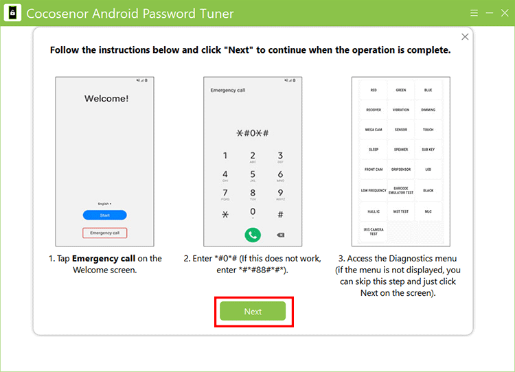 Cocosenor Android Password Tuner