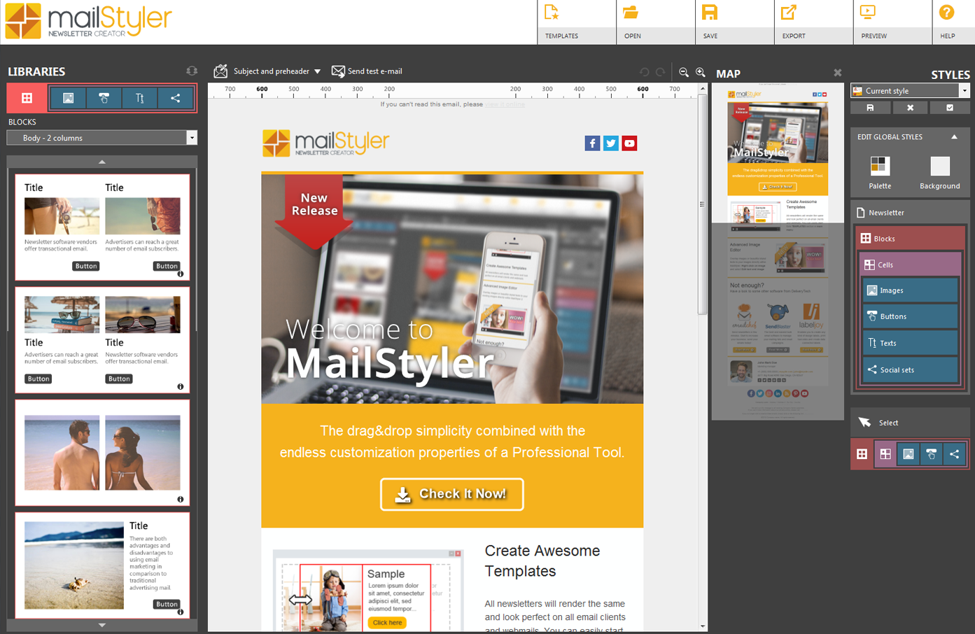 MailStyler Newsletter Creator
