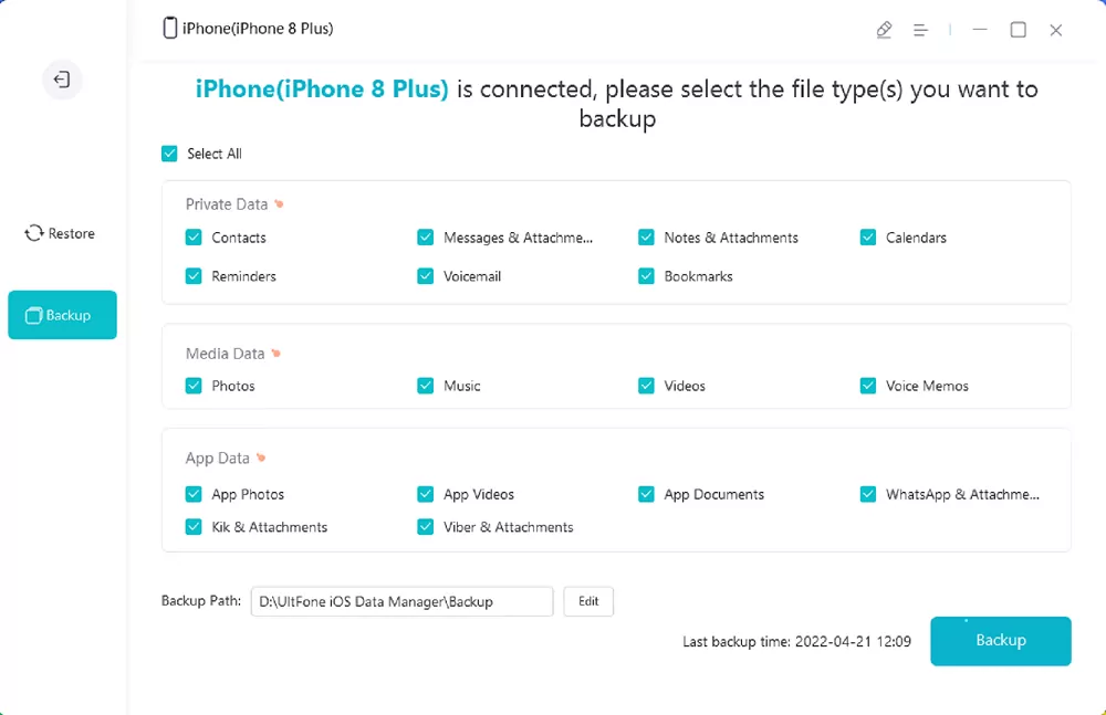 UltFone iOS Data Manager