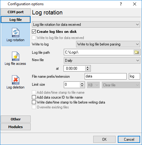 Advanced TCP/IP Data Logger