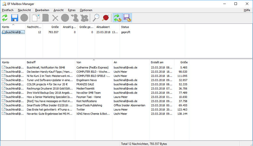 EF Mailbox Manager